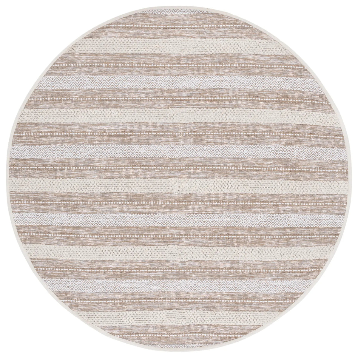 Safavieh Montauk 6'-0" x 6'-0" Rug in Beige / Ivory