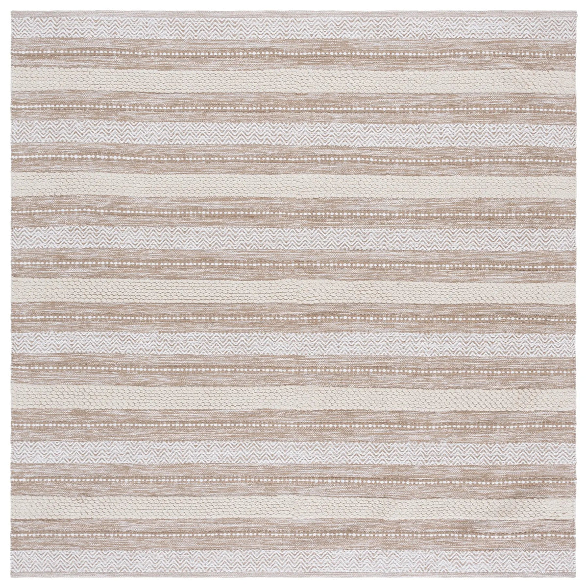 Safavieh Montauk 6'-0" x 6'-0" Rug in Beige / Ivory