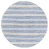Safavieh Montauk 6'-0" x 6'-0" Rug in Silver / Ivory