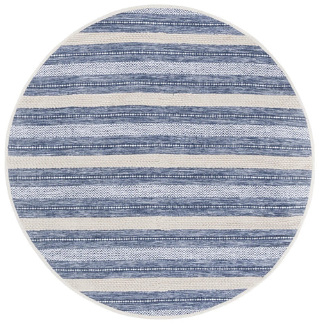 Safavieh Montauk 6'-0" x 6'-0" Rug in Navy / Ivory