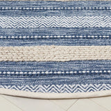 Safavieh Montauk 6'-0" x 6'-0" Rug in Navy / Ivory