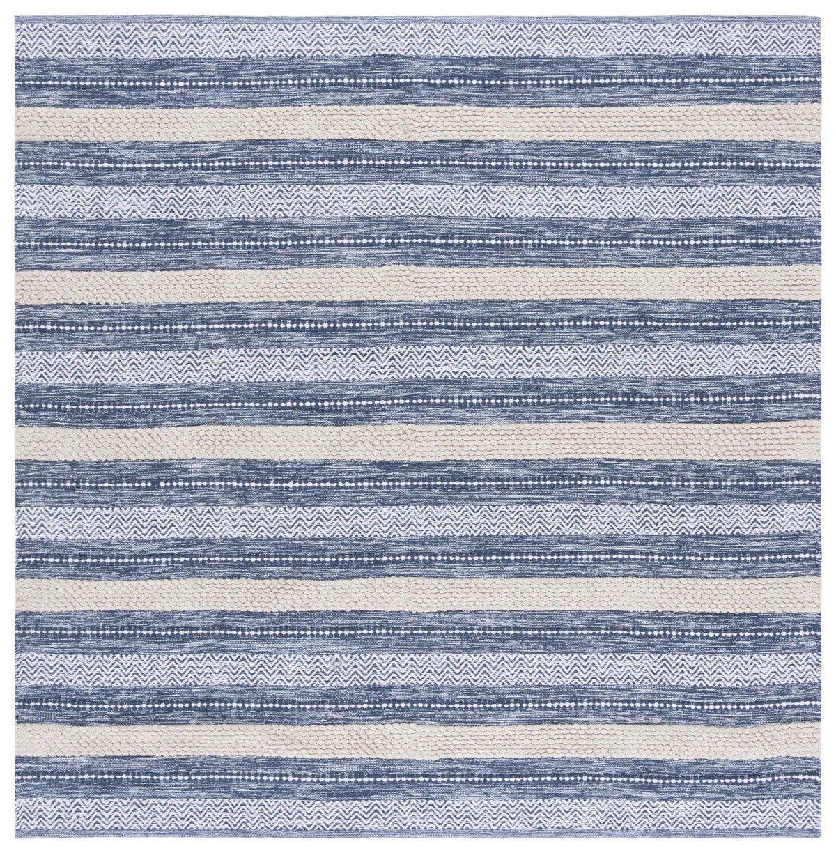 Safavieh Montauk 6'-0" x 6'-0" Rug in Navy / Ivory