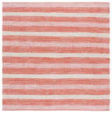 Safavieh Montauk 6'-0" x 6'-0" Rug in Orange / Ivory
