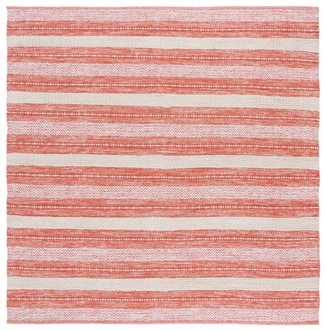 Safavieh Montauk 6'-0" x 6'-0" Rug in Orange / Ivory