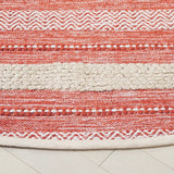 Safavieh Montauk 6'-0" x 6'-0" Rug in Orange / Ivory