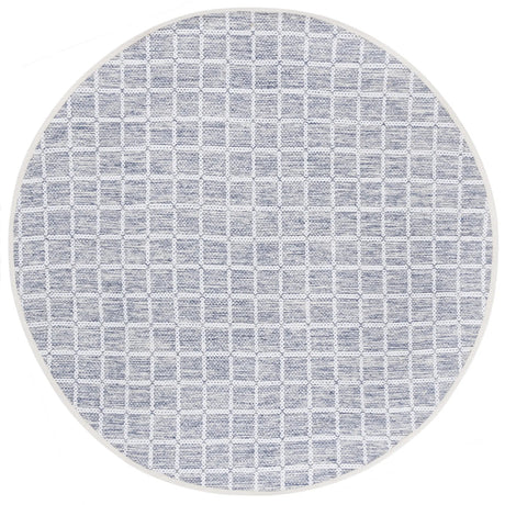 Safavieh Montauk 6'-0" x 6'-0" Rug in Navy / Ivory