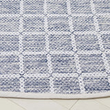 Safavieh Montauk 6'-0" x 6'-0" Rug in Navy / Ivory