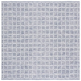 Safavieh Montauk 6'-0" x 6'-0" Rug in Navy / Ivory