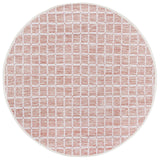 Safavieh Montauk 6'-0" x 6'-0" Rug in Orange / Ivory