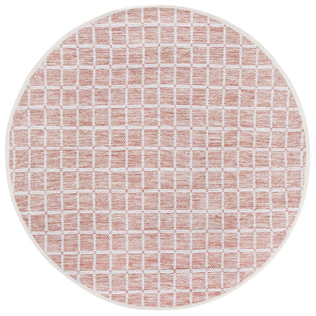 Safavieh Montauk 6'-0" x 6'-0" Rug in Orange / Ivory