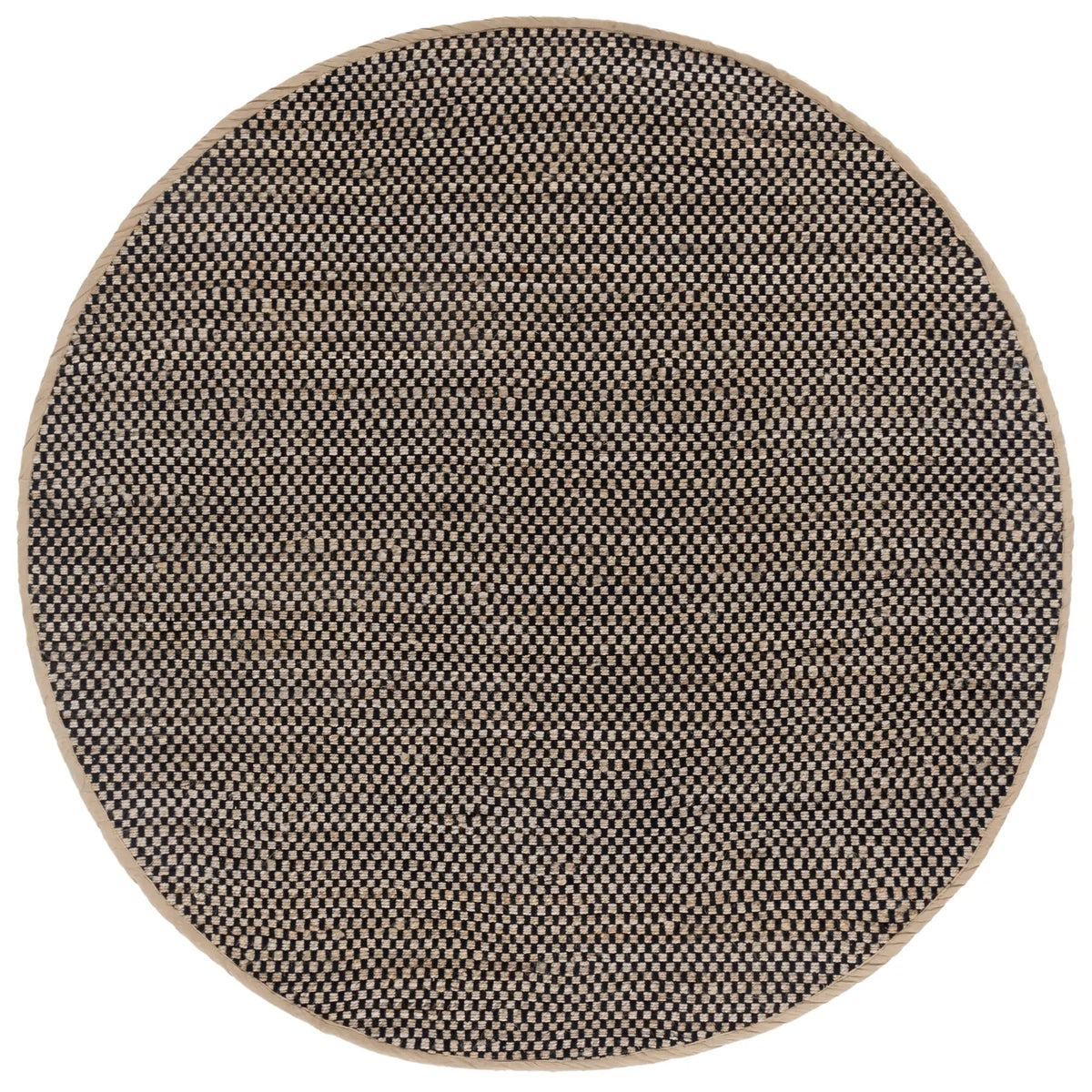 Safavieh Montauk 6'-0" x 6'-0" Rug in Natural / Black