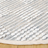 Safavieh Montauk 6'-0" x 6'-0" Rug in Silver / Ivory