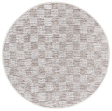 Safavieh Montauk 6'-0" x 6'-0" Rug in Brown / Ivory