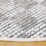 Safavieh Montauk 6'-0" x 6'-0" Rug in Black / Ivory