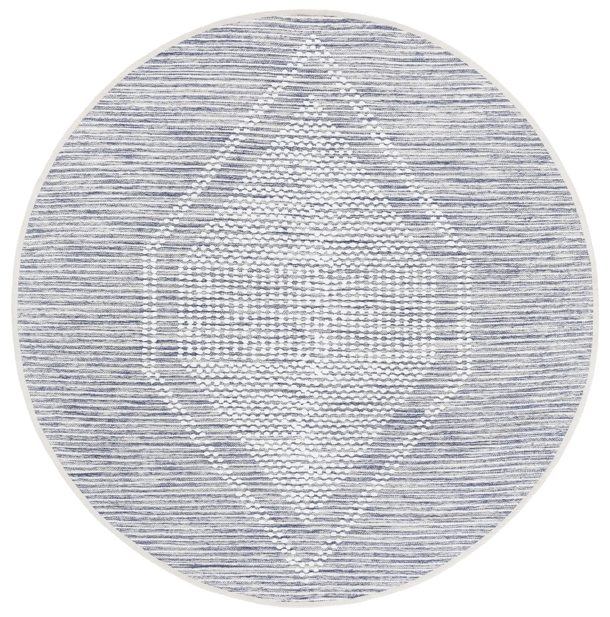 Safavieh Montauk 6'-0" x 6'-0" Rug in Navy / Ivory