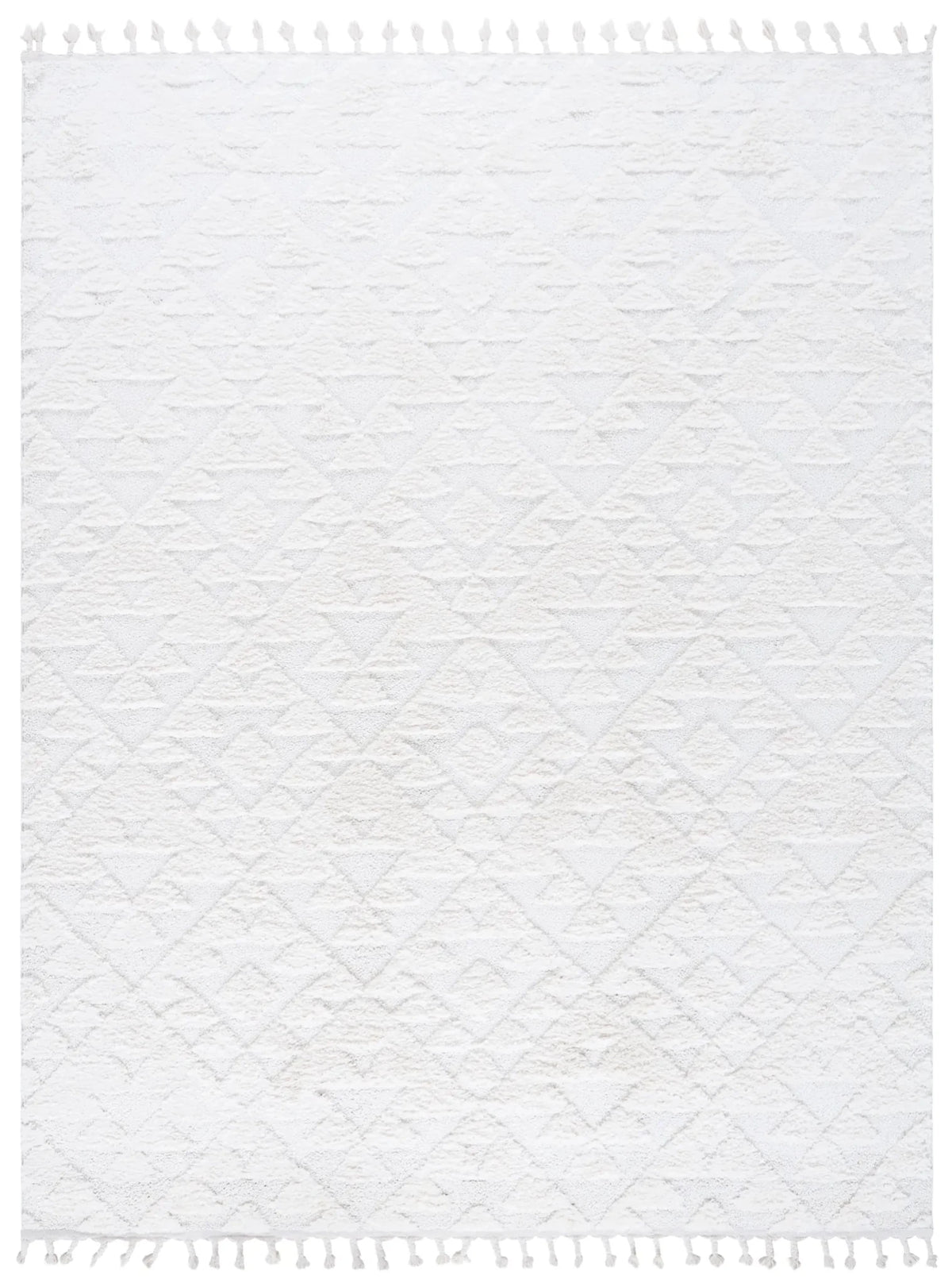 Safavieh Moroccan Tassel Shag 10'-0" x 14'-0" Rug in Ivory