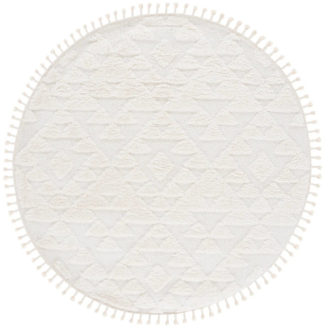 Safavieh Moroccan Tassel Shag 5'-3" x 5'-3" Rug in Ivory