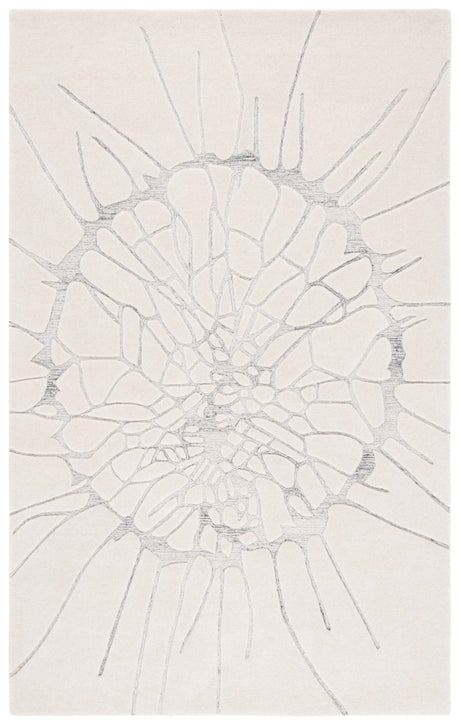 Safavieh Mykonos Mkn101A Ivory/Silver Rug.