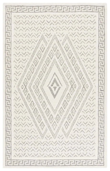 Safavieh Mykonos 4'-0" x 6'-0" Rug in Ivory / Grey
