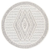 Safavieh Mykonos 6'-0" x 6'-0" Rug in Ivory / Grey