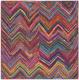 Safavieh Nantucket 4'-0" x 4'-0" Rug in Pink / Multi