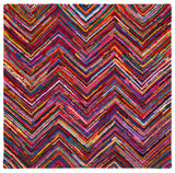 Safavieh Nantucket 6'-0" x 6'-0" Rug in Pink / Multi