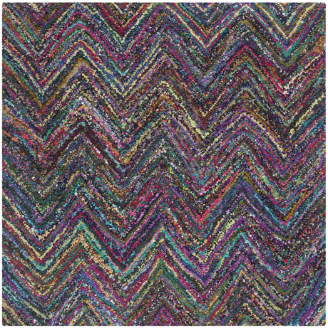 Safavieh Nantucket 4'-0" x 4'-0" Rug in Blue / Multi