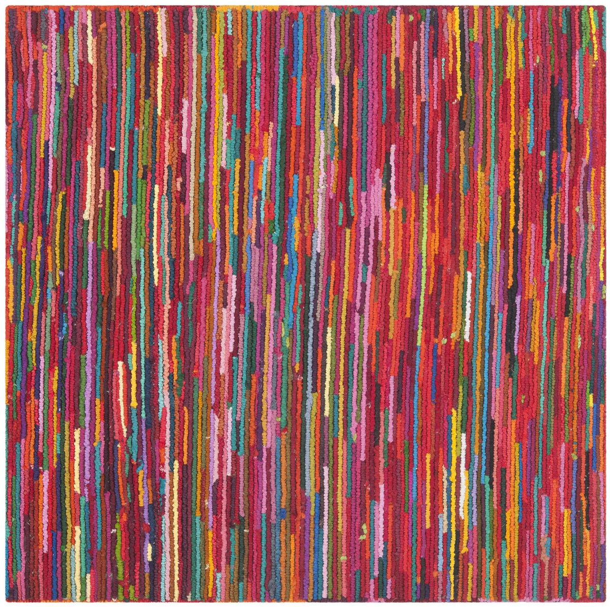 Safavieh Nantucket 4'-0" x 4'-0" Rug in Pink / Multi