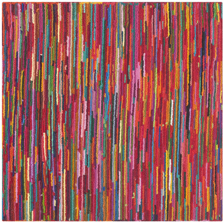 Safavieh Nantucket 4'-0" x 4'-0" Rug in Pink / Multi