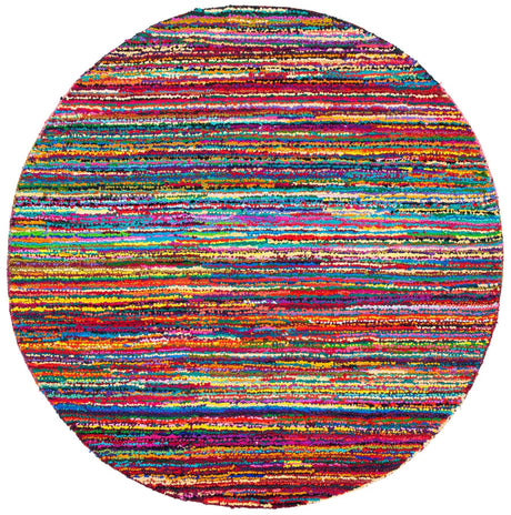 Safavieh Nantucket 6'-0" x 6'-0" Rug in Pink / Multi