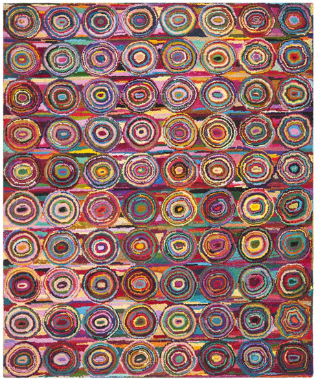 Safavieh Nantucket 10'-0" x 14'-0" Rug in Pink / Multi