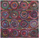 Safavieh Nantucket 4'-0" x 4'-0" Rug in Pink / Multi