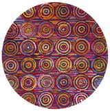 Safavieh Nantucket 6'-0" x 6'-0" Rug in Pink / Multi