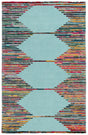 Safavieh Nantucket 4'-0" x 6'-0" Rug in Teal / Red