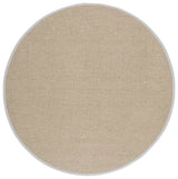 Safavieh Napa Performance Sisal  6'-0" x 6'-0" Rug in Natural / Ivory