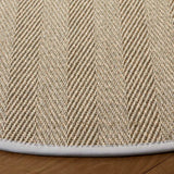 Safavieh Napa Performance Sisal  6'-0" x 6'-0" Rug in Natural / Ivory