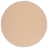 Safavieh Napa Performance Sisal  6'-0" x 6'-0" Rug in Maize / Beige