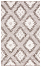 Safavieh Natura 4'-0" x 6'-0" Rug in Dark Grey / Ivory