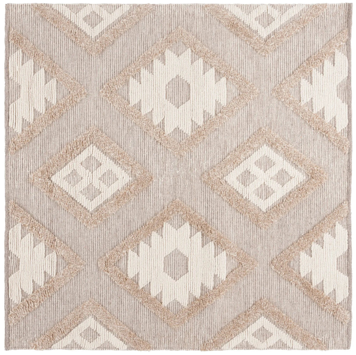 Safavieh Natura 6'-0" x 6'-0" Rug in Brown / Ivory