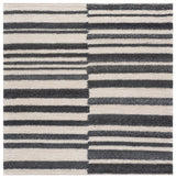Safavieh Natura 6'-0" x 6'-0" Rug in Dark Grey / Ivory