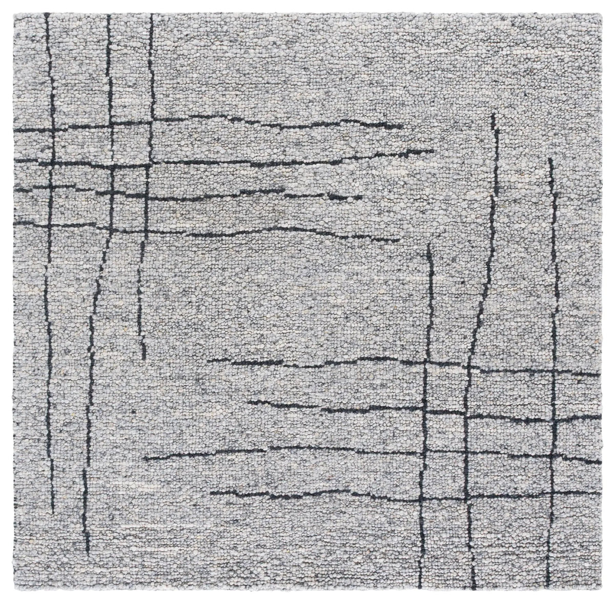 Safavieh Natura 6'-0" x 6'-0" Rug in Grey / Black