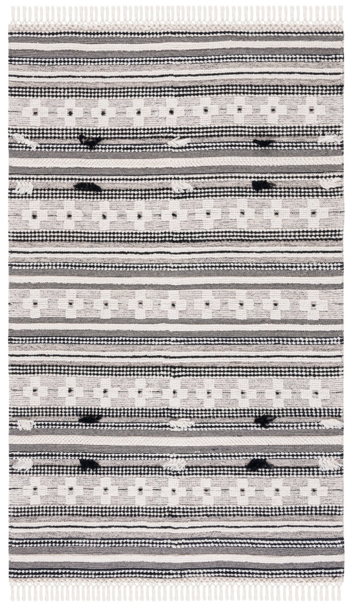 Safavieh Natura Nat282Z Black/Ivory Rug.