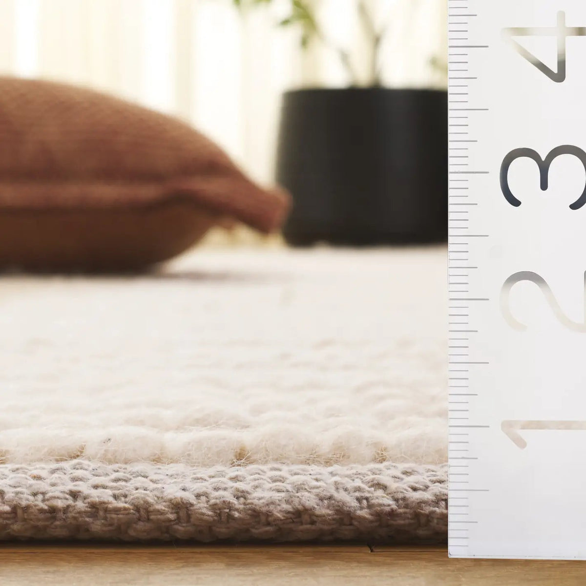 Safavieh Natura 4'-0" x 6'-0" Rug in Beige / Ivory