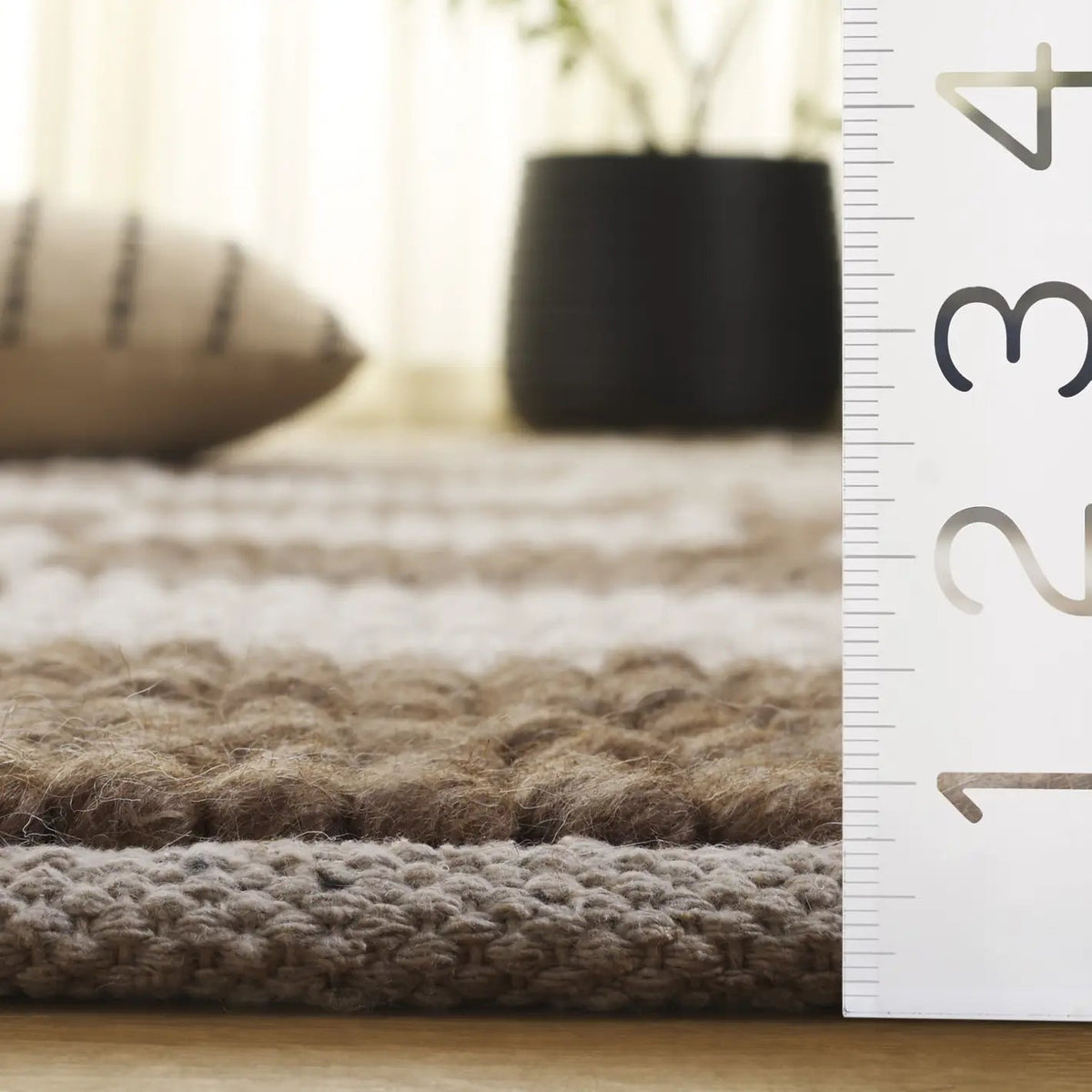 Safavieh Natura 4'-0" x 6'-0" Rug in Brown / Ivory