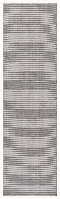 Safavieh Natura 2'-3" x 8'-0" Rug in Dark Grey / Ivory