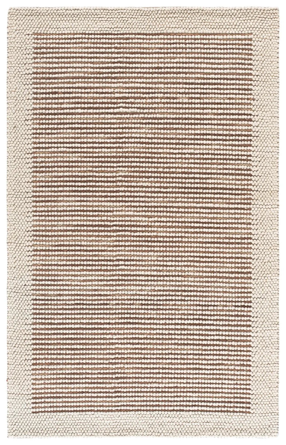 Safavieh Natura 5'-0" x 8'-0" Rug in Ivory / Rust