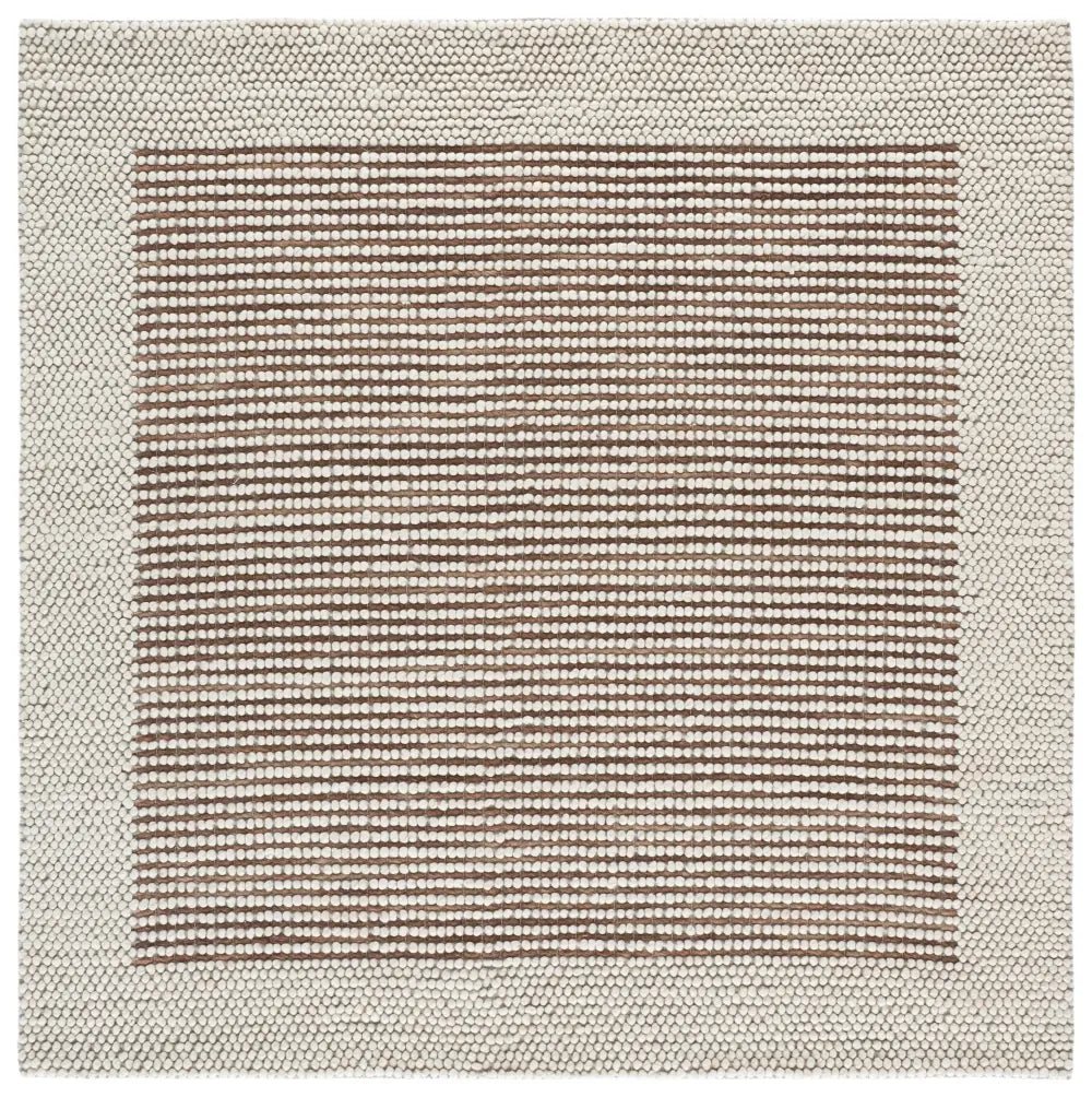 Safavieh Natura 6'-0" x 6'-0" Rug in Ivory / Rust