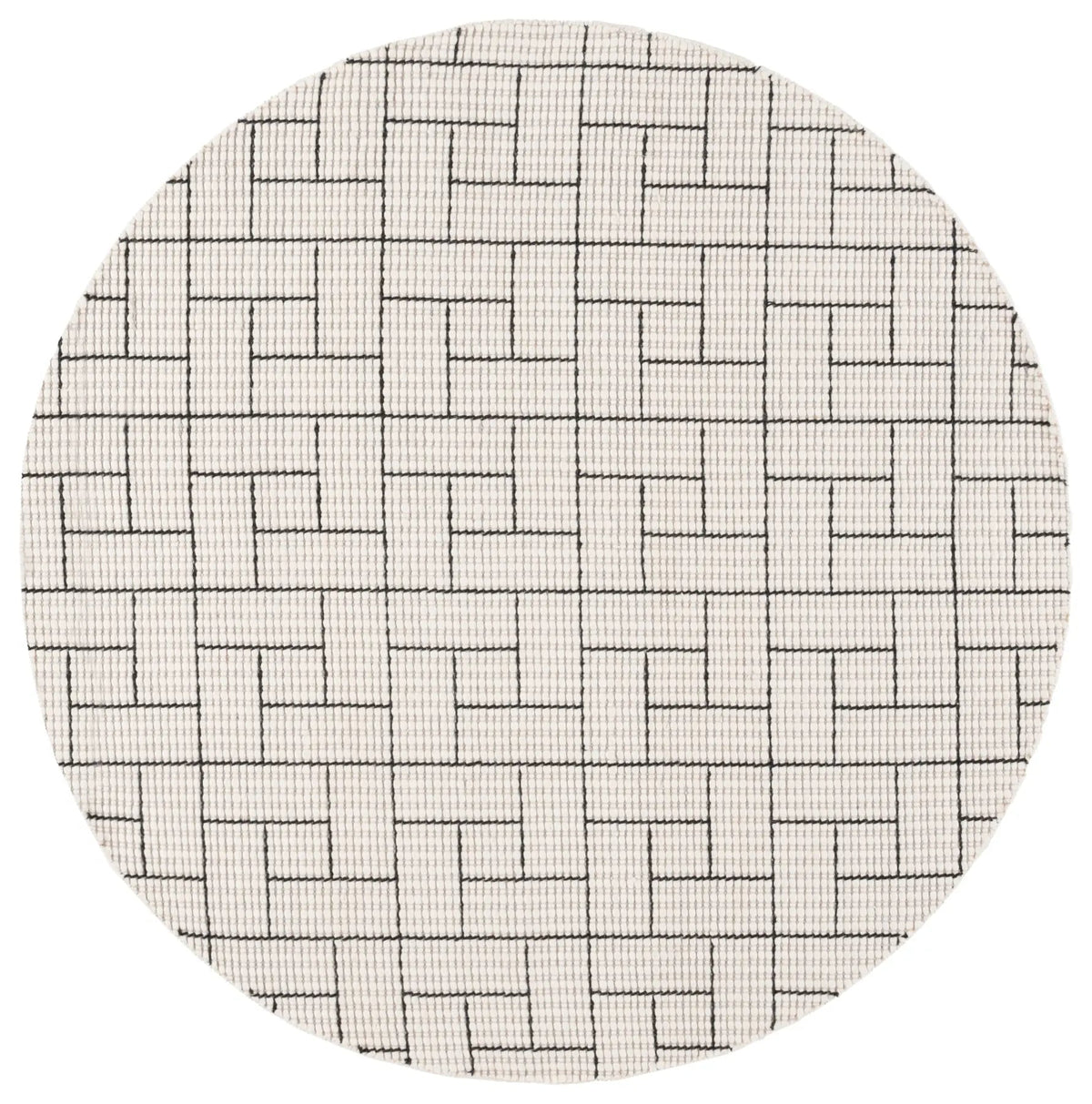 Safavieh Natura 6'-0" x 6'-0" Rug in Ivory / Black