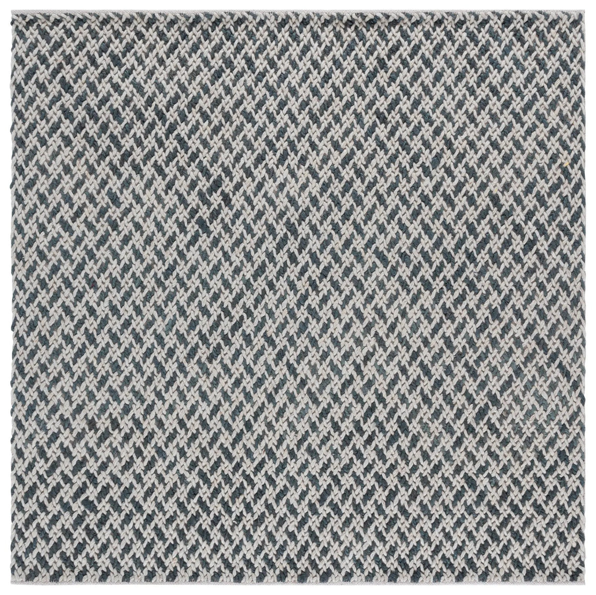 Safavieh Natural Fiber Couture 6'-0" x 6'-0" Rug in Teal / Grey