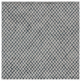 Safavieh Natural Fiber Couture 6'-0" x 6'-0" Rug in Teal / Grey